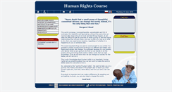 Desktop Screenshot of humanrights.aktive-fredsreiser.no